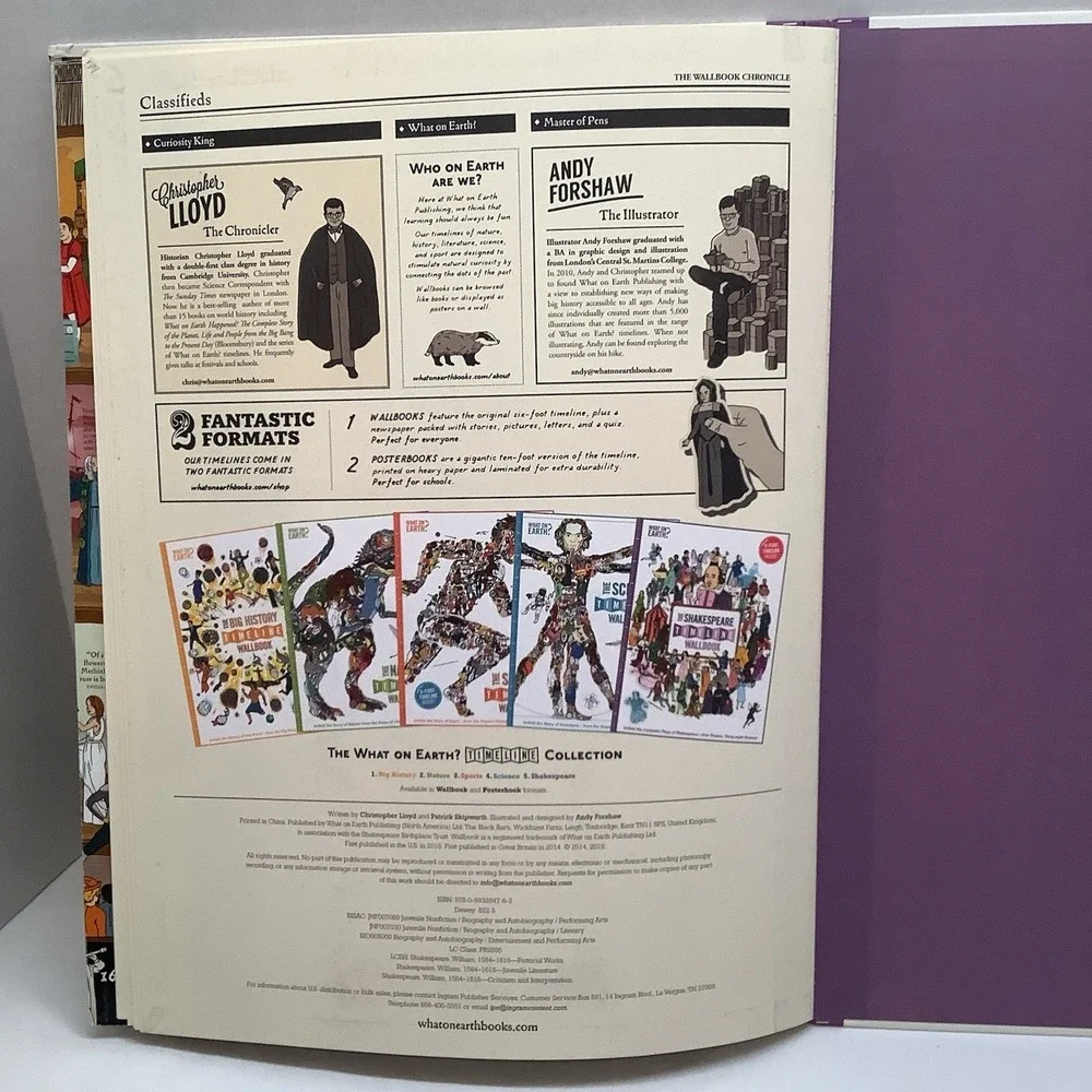 Shakespeare Timeline Wallbook : Unfold the Complete Plays of Shakespeare--One...